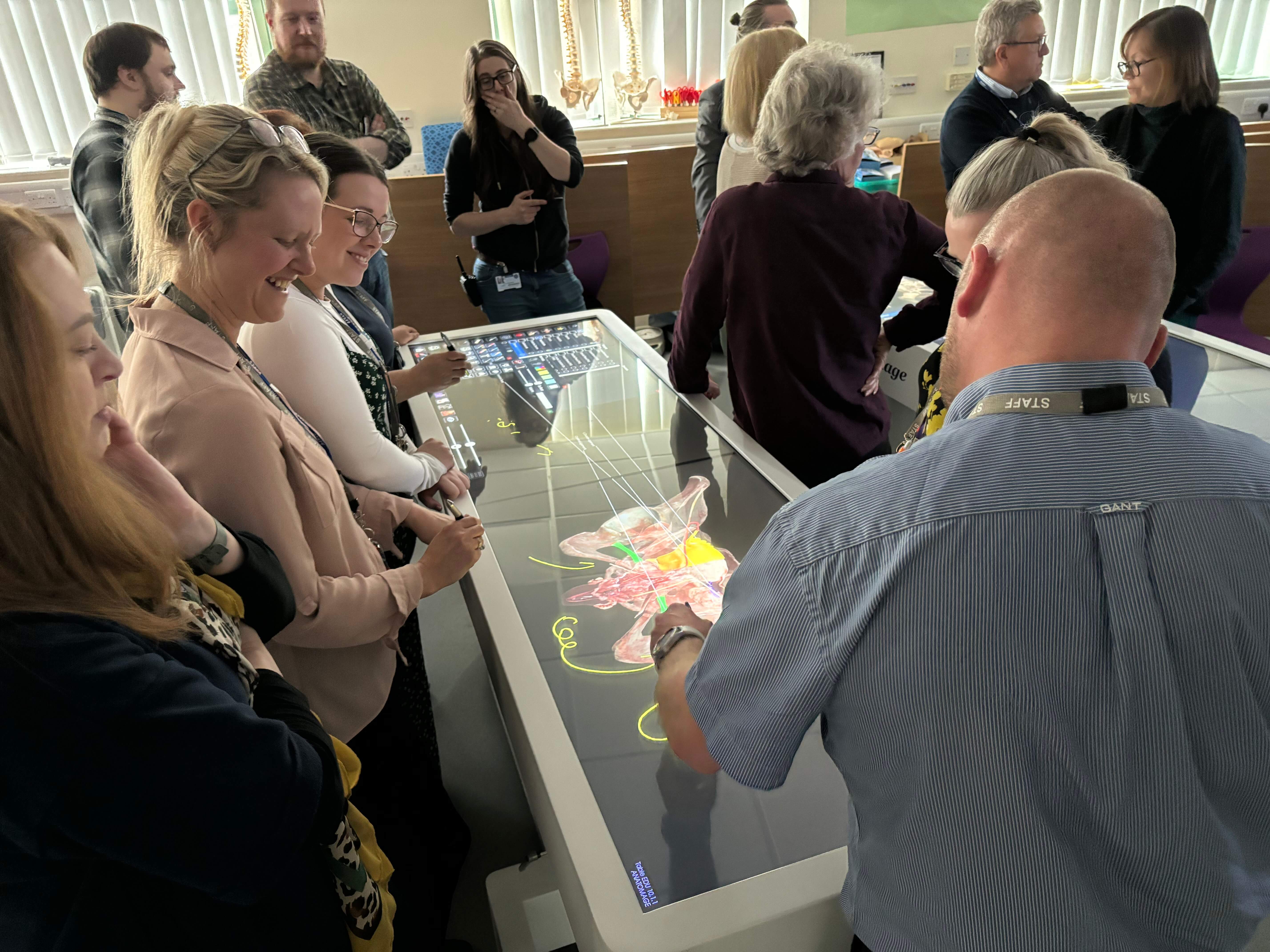 Shipley College anatomage table training 3